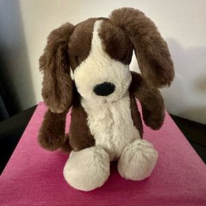 Jellycat Brown and Cream Stuffed Dog